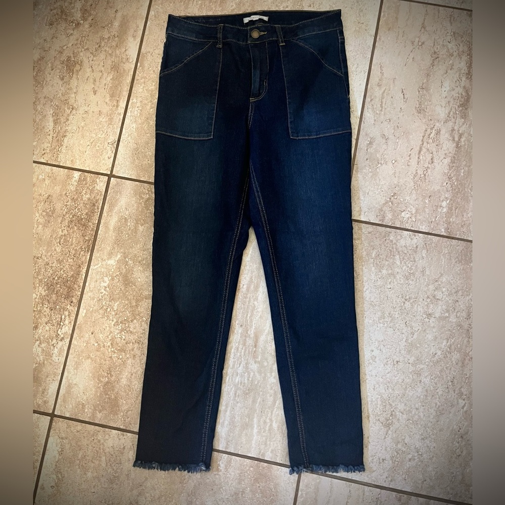 Copper Key Blue Ankle Cropped Jeans